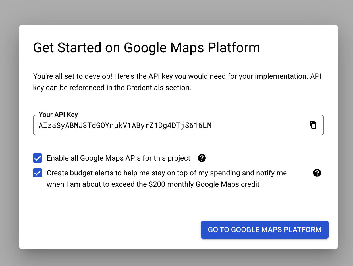 Get Started on Google Maps Platform