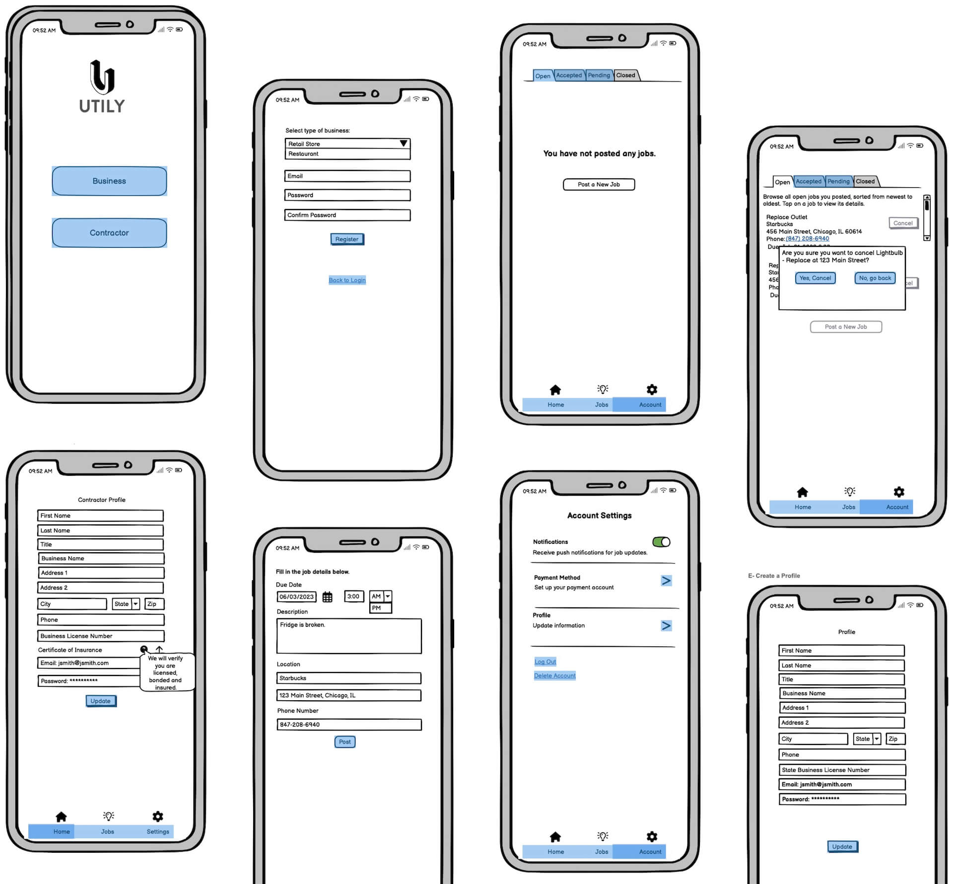 utily-wireframes